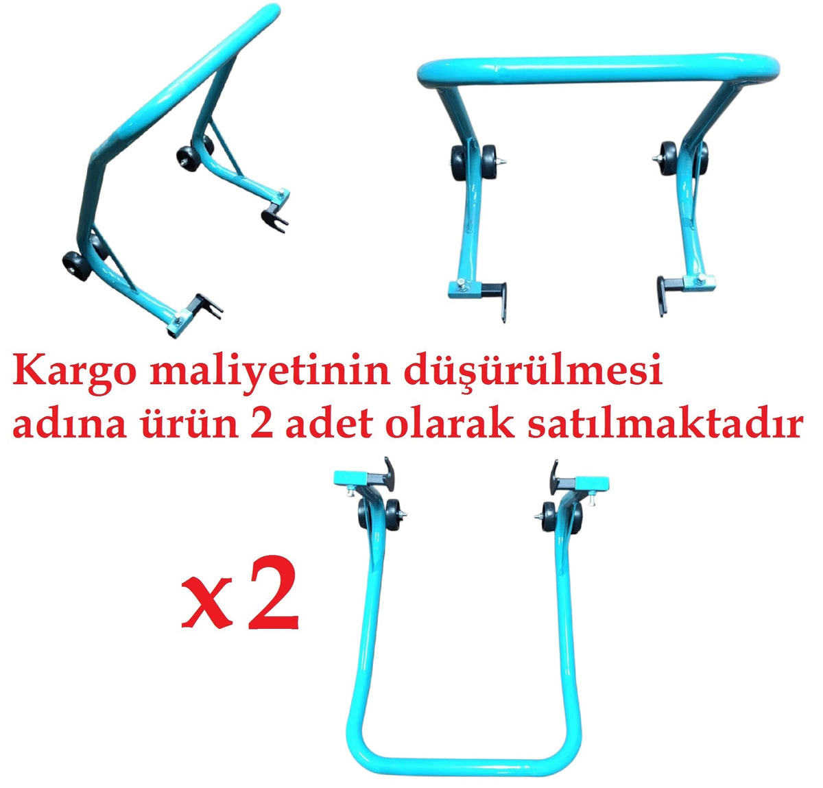 Motosiklet Kaldırma Sehpası A Kalite Turkuaz - MotoWing
