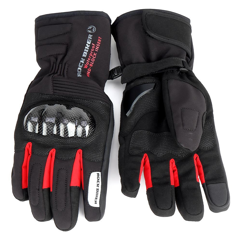 Karbon Fiber Motosiklet Şövalye Eldiveni 4 Mevsim - MotoWing