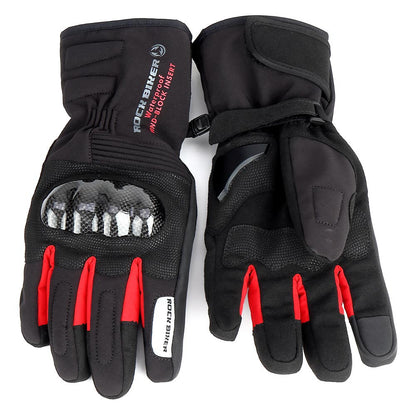 Karbon Fiber Motosiklet Şövalye Eldiveni 4 Mevsim - MotoWing