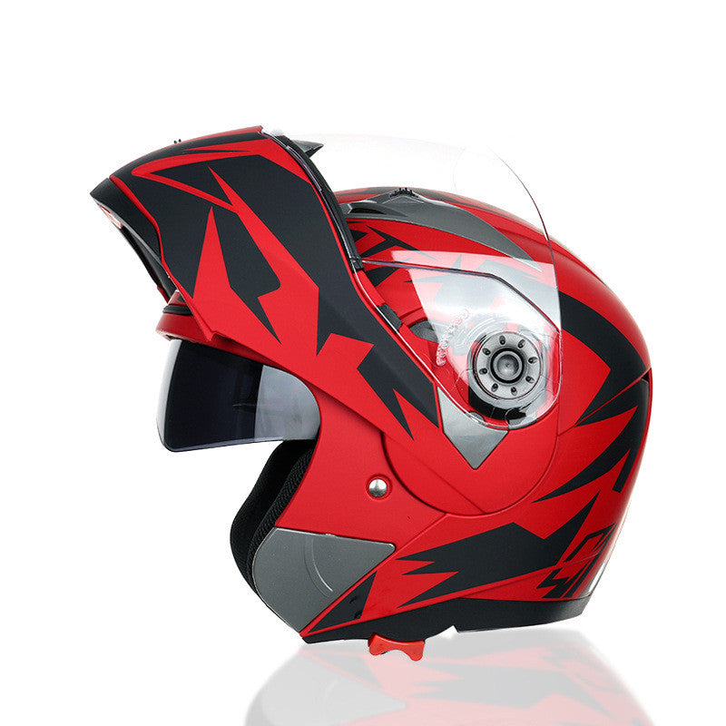 Tam Yüz Motosiklet Kaskı Çift Lens Buğu Önleyici - MotoWing