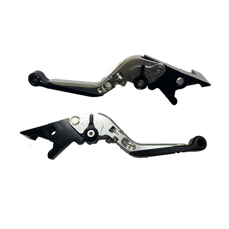 HONDA FORZA 250 COMPATIBLE ADJUSTABLE FOLDABLE EXTENDABLE LEVER SILVER