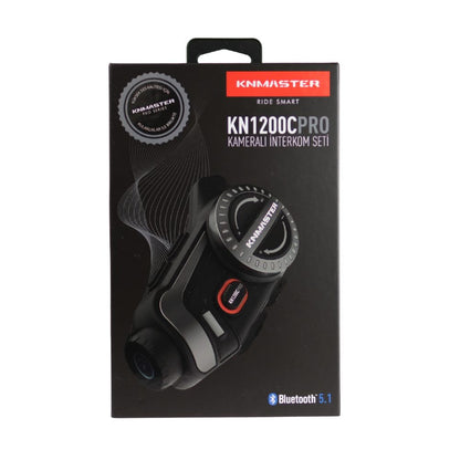 KNMASTER KN1200C PRO Kameralı Motosiklet Kask Bluetooth Intercom Kulaklık Seti