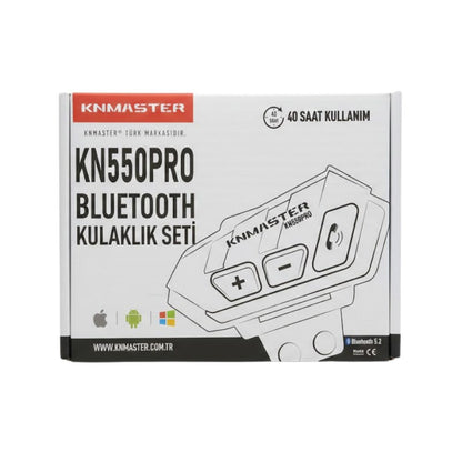 Knmaster KN550 PRO Motosiklet Bluetooth Kulaklık Mikrofon Seti